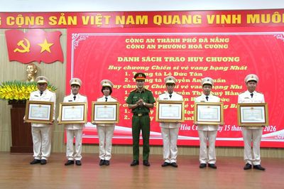 Công an phường Hòa Cường vượt nhiều chỉ tiêu công tác