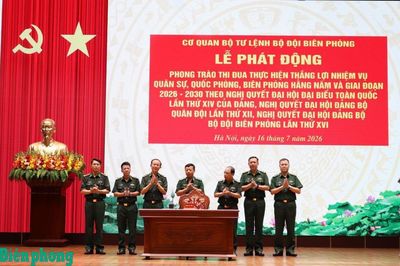 Đẩy mạnh Phong trào thi đua thực hiện thắng lợi nhiệm vụ quân sự, quốc phòng, biên phòng giai đoạn 2026-2030