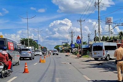 Va chạm liên hoàn trên đường dẫn cao tốc, cụ ông tử vong