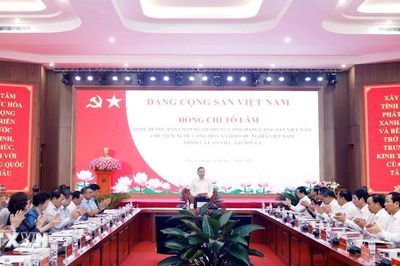 Tổng Bí thư, Chủ tịch nước làm việc với Ban Thường vụ Tỉnh ủy Sơn La