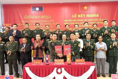 Kết nghĩa lực lượng bảo vệ biên giới, vun đắp tình hữu nghị Việt Nam - Lào