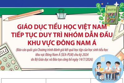 Giáo dục tiểu học Việt Nam tiếp tục duy trì nhóm dẫn đầu khu vực Đông Nam Á
