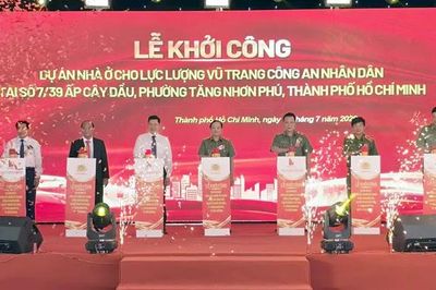 Khởi công dự án nhà ở cho lực lượng vũ trang công an nhân dân