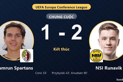 Knudsen ghi bàn phút 90, Hamrun Spartans gục ngã trước NSI Runavik
