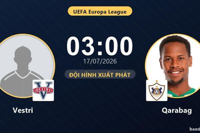 TRỰC TIẾPTrực tiếp Vestri vs Qarabag: Đội hình xuất phát