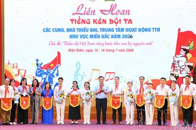 Gần 1.000 thiếu nhi tham gia Liên hoan 'Tiếng kèn Đội ta' khu vực phía Bắc