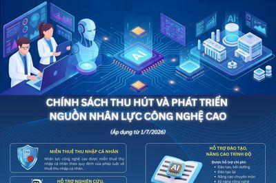 (Infographic) Chính sách thu hút nhân lực công nghệ cao