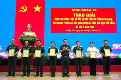Binh đoàn 16 phát huy hiệu quả công tác Đảng, công tác chính trị 6 tháng đầu năm 2026