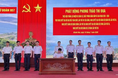 Lữ đoàn 957 phát động phong trào thi đua giai đoạn 2026 - 2030