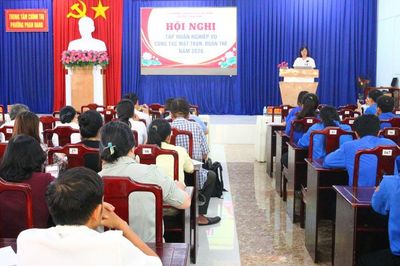 Phường Phan Rang tập huấn nghiệp vụ công tác mặt trận, đoàn thể năm 2026