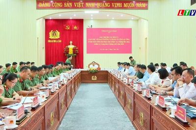 Ban Thường vụ Tỉnh ủy làm việc với Đảng ủy Công an tỉnh