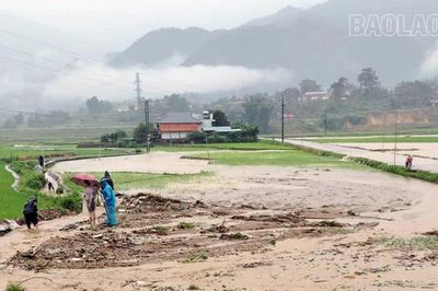 Xã Minh Lương: Thiệt hại do mưa lũ ước tính trên 430 triệu đồng