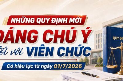 Những quy định mới đáng chú ý đối với viên chức có hiệu lực từ ngày 01/7/2026