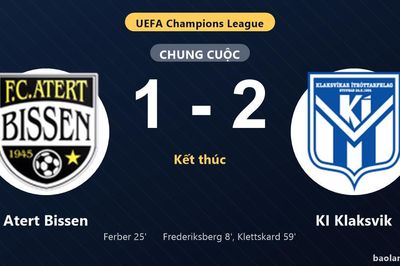 Thống kê trận đấu Atert Bissen 1-2 KI Klaksvik: P. Klettskard tỏa sáng, KI Klaksvik giành trọn 3 điểm