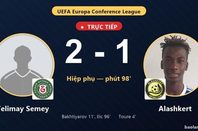 TRỰC TIẾPTrực tiếp Yelimay Semey vs Alashkert: Yelimay Semey vượt lên dẫn trước