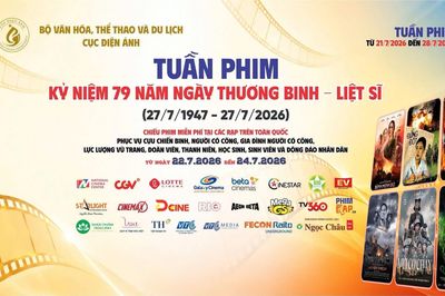Chiếu phim miễn phí tại 4 cụm rạp ở Quảng Trị nhân dịp kỷ niệm 79 năm Ngày Thương binh-Liệt sĩ