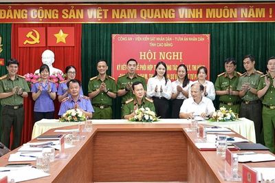 Hội nghị ký kết Quy chế phối hợp trong công tác quản lý, thi hành tạm giữ, tạm giam, thi hành án hình sự và hỗ trợ tư pháp