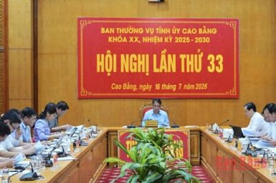 Hội nghị Ban Thường vụ Tỉnh ủy lần thứ 33