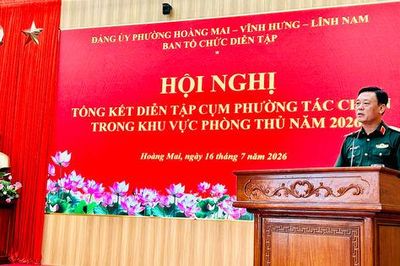 Ba phường Hoàng Mai, Vĩnh Hưng, Lĩnh Nam sẵn sàng phương án tác chiến phòng thủ ngay trong thời bình