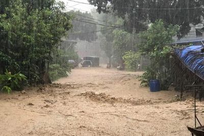 Miền núi phía Bắc mưa rất to, khu vực đồng bằng mưa giông rải rác