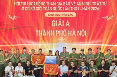 Đội thi thành phố Hà Nội giành Giải A Hội thi lực lượng tham gia bảo vệ an ninh, trật tự ở cơ sở giỏi toàn quốc khu vực phía Bắc