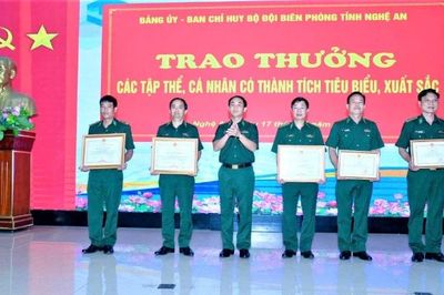 Bộ đội Biên phòng tỉnh Nghệ An khen thưởng nhiều tập thể, cá nhân có thành tích xuất sắc