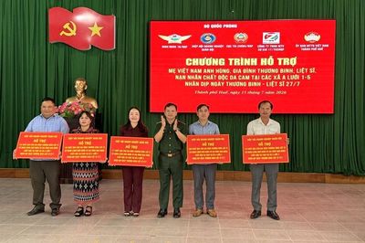 Hiệp hội doanh nghiệp Quân đội tổ chức chương trình thăm hỏi, tri ân tại Quảng Trị và TP Huế