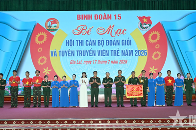 Binh đoàn 15 bế mạc Hội thi cán bộ Đoàn giỏi và tuyên truyền viên trẻ
