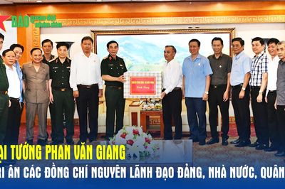 Đại tướng Phan Văn Giang tri ân các đồng chí nguyên lãnh đạo Đảng, Nhà nước, Quân đội