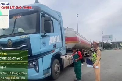 Bị tạm giữ giấy phép lái xe, tài xế vẫn điều khiển xe bồn chở xăng dầu trên cao tốc