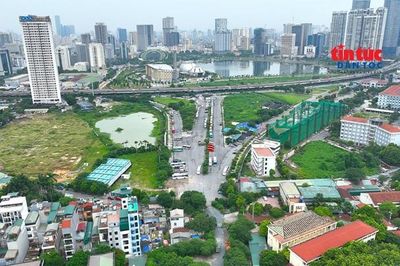 Đường nối Phạm Hùng - Lê Đức Thọ vẫn dang dở vì vướng mặt bằng