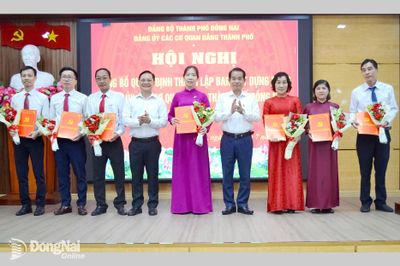 Thành lập Ban Xây dựng Đảng, Đảng ủy các cơ quan Đảng thành phố Đồng Nai