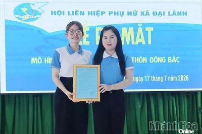 Hội Liên hiệp Phụ nữ xã Đại Lãnh ra mắt mô hình 'Chi hội số' tại thôn Đông Bắc