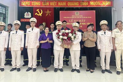 Công an tỉnh tổ chức Lễ ra mắt Đội Chữa cháy và Cứu nạn cứu hộ khu vực III