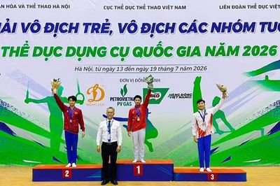 Hà Nội xếp Nhì toàn đoàn Giải Vô địch trẻ, vô địch các nhóm tuổi Thể dục dụng cụ quốc gia 2026