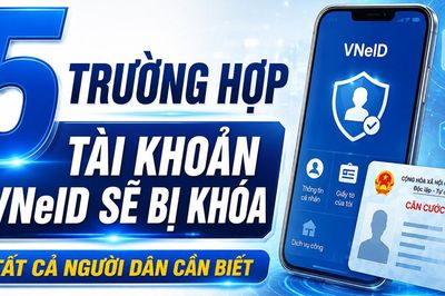 5 trường hợp tài khoản VNeID sẽ bị khóa