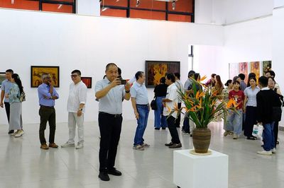 Triển lãm nghệ thuật sơn mài quốc tế thúc đẩy giao lưu Việt Nam - Trung Quốc