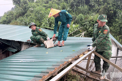 Quân đội chủ động ứng phó với mưa lớn khu vực miền núi Bắc Bộ