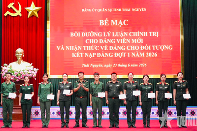 Đảng bộ Quân sự tỉnh Thái Nguyên: Bồi dưỡng 'hạt giống đỏ' từ thực tiễn
