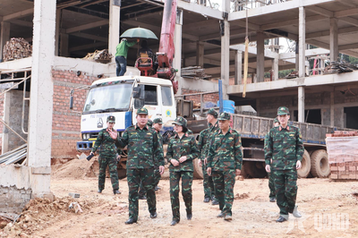 Binh đoàn 12 phát động 40 ngày đêm thi đua 'về đích' tại các dự án trường học vùng biên giới