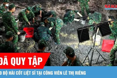 Đã quy tập được 100 bộ hài cốt liệt sĩ tại Công viên Lê Thị Riêng
