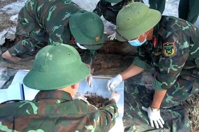 Tìm thấy hài cốt liệt sĩ tại khu vực ga Hương Thủy - Huế