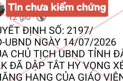 Sở GD&ĐT Đắk Lắk thông tin về việc thăng hạng đối với giáo viên