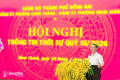 Phường Chơn Thành, Minh Hưng nghe thông tin thời sự quý III năm 2026