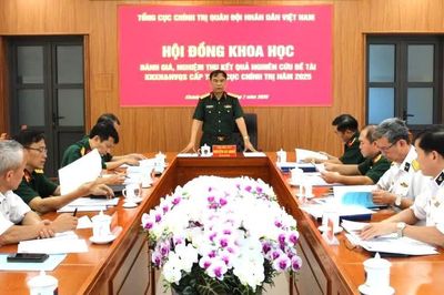 Nghiệm thu 9 đề tài khoa học xã hội và nhân văn quân sự cấp Tổng cục Chính trị