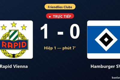 TRỰC TIẾPTrực tiếp Rapid Vienna vs Hamburger SV: Rapid Vienna mở tỷ số
