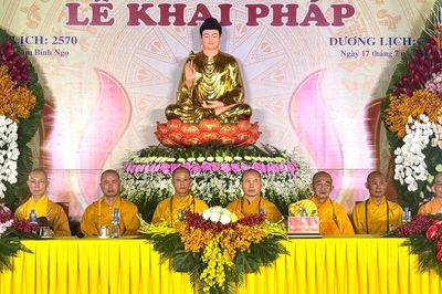 Phú Thọ: Trang nghiêm Lễ khai pháp khóa An cư kiết hạ Phật lịch 2570 tại Trung tâm Phật giáo Hùng Vương
