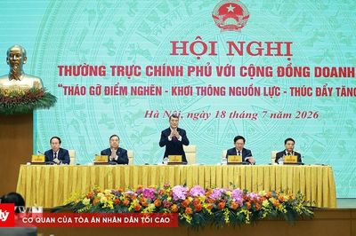 Thủ tướng chủ trì Hội nghị Thường trực Chính phủ với cộng đồng doanh nghiệp