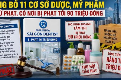 Sở Y tế TP.HCM công bố 11 cơ sở dược, mỹ phẩm bị xử phạt, có nơi bị phạt tới 90 triệu đồng