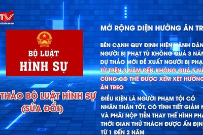 Đề xuất mới: Phạt tù đến 5 năm có thể được hưởng án treo